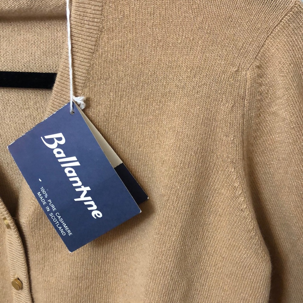 SOLD NWT Vintage Ballantyne Cashmere Cardigan - Picture 7 of 8
